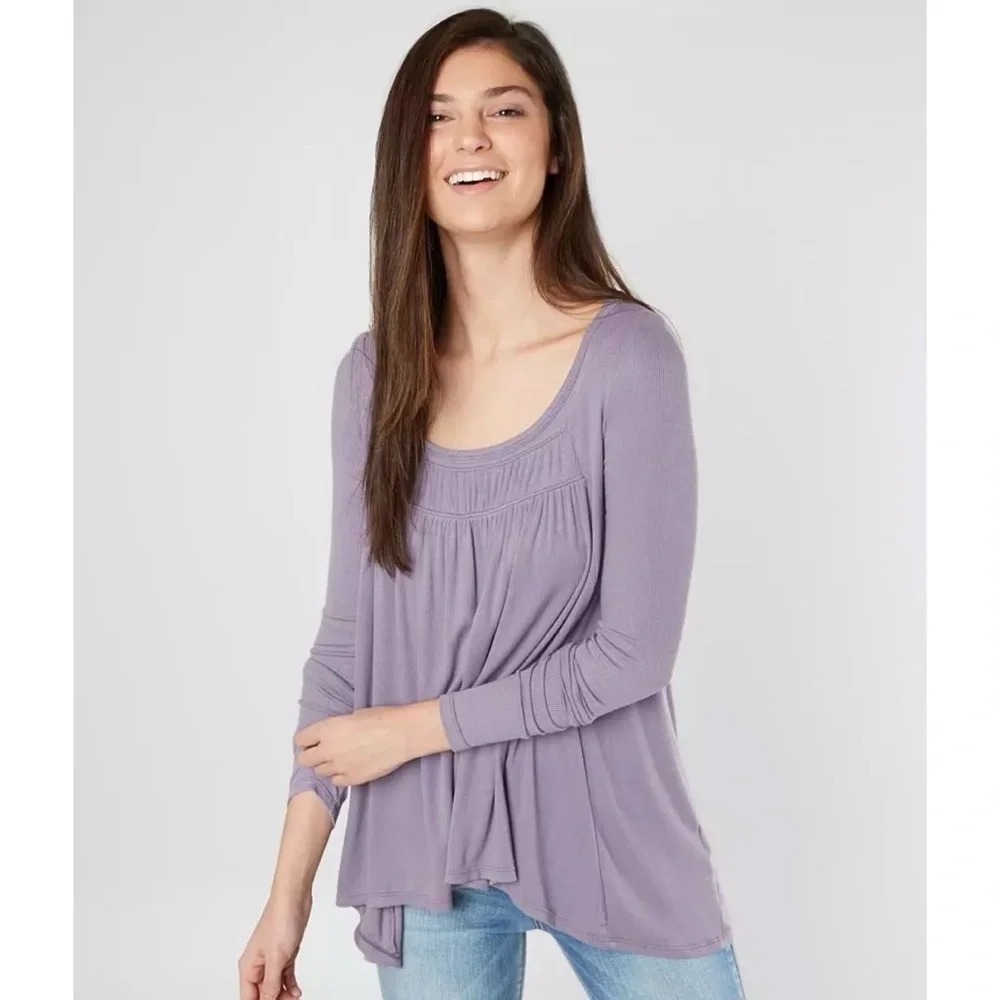 Free People Purple Love Valley Top